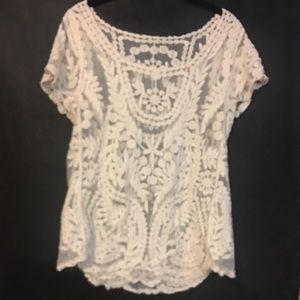 Ivory lace top